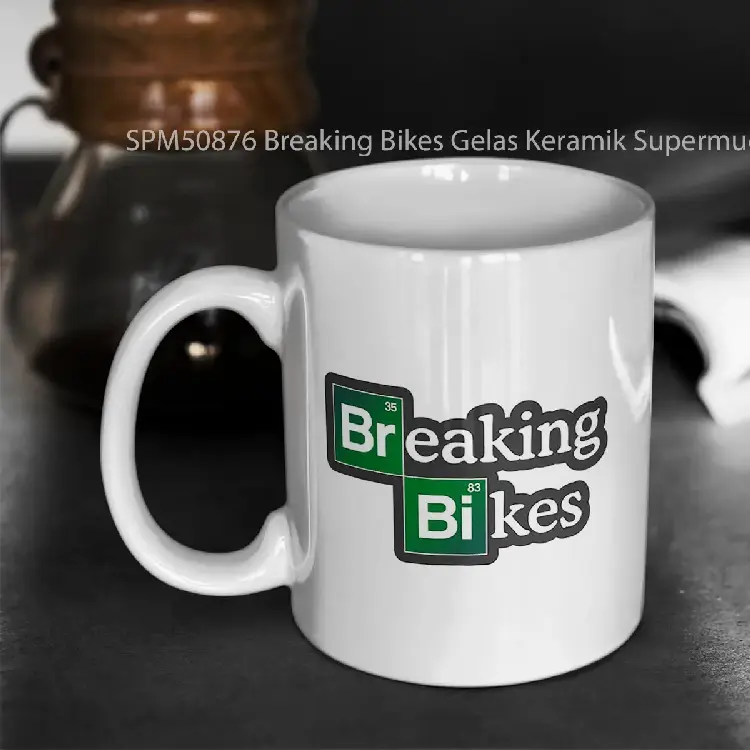 SPM50876 Breaking Bikes Gelas Keramik Supermug