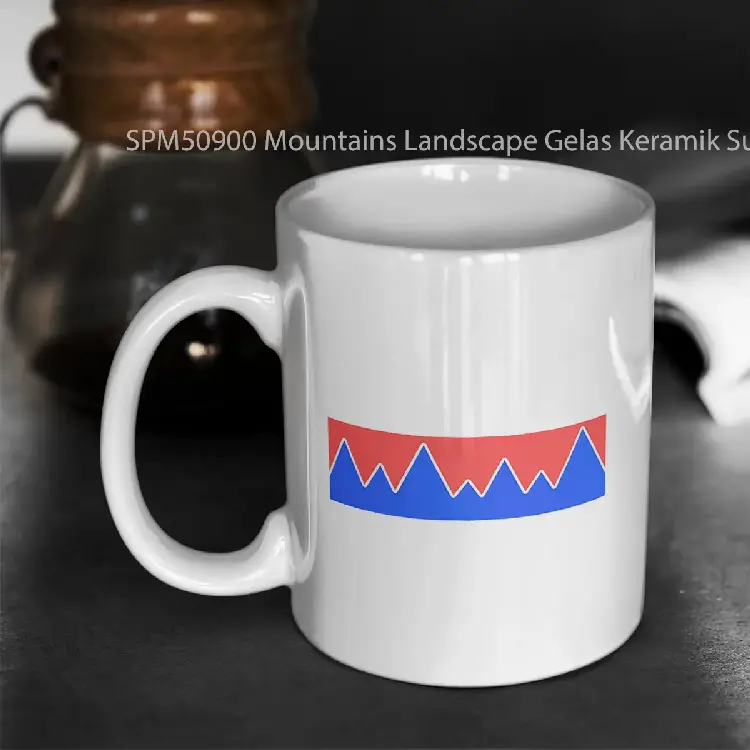 SPM50900 Mountains Landscape Gelas Keramik Supermug