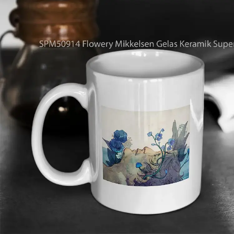 SPM50914 Flowery Mikkelsen Gelas Keramik Supermug