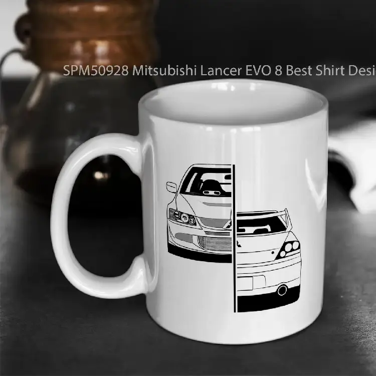 SPM50928 Mitsubishi Lancer EVO 8 Best Shirt Design Gelas Keramik Supermug