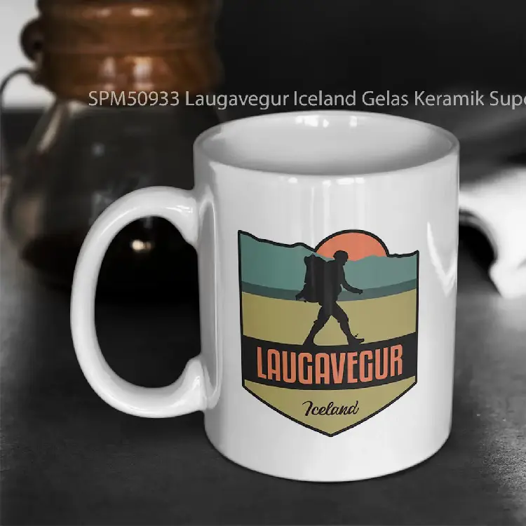 SPM50933 Laugavegur Iceland Gelas Keramik Supermug