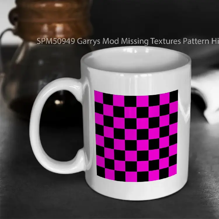 SPM50949 Garrys Mod Missing Textures Pattern High Quality Gelas Keramik Supermug