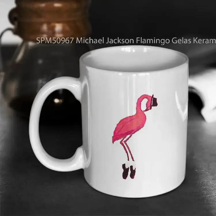 SPM50967 Michael Jackson Flamingo Gelas Keramik Supermug