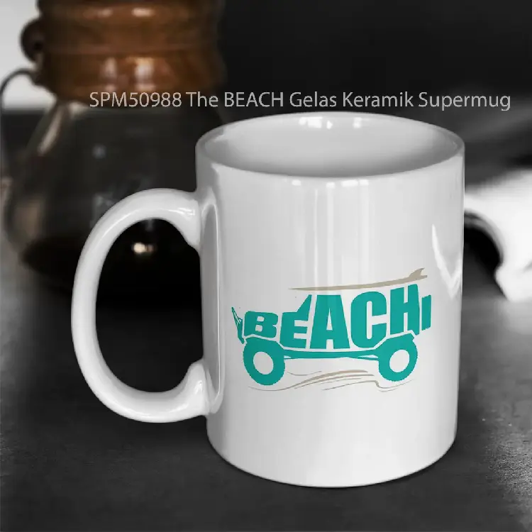 SPM50988 The BEACH Gelas Keramik Supermug