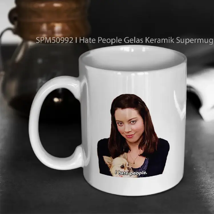 SPM50992 I Hate People Gelas Keramik Supermug