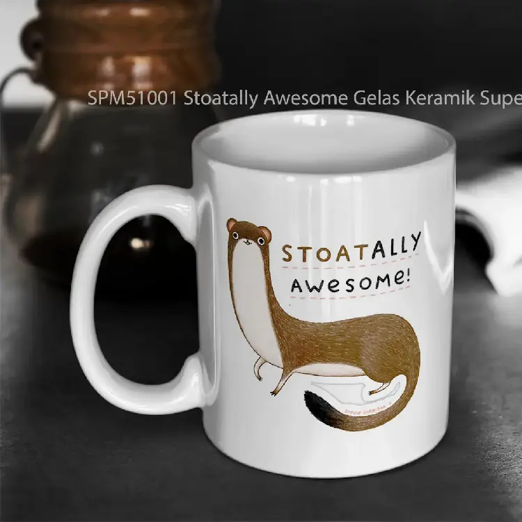 SPM51001 Stoatally Awesome Gelas Keramik Supermug