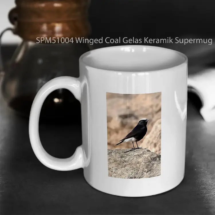 SPM51004 Winged Coal Gelas Keramik Supermug