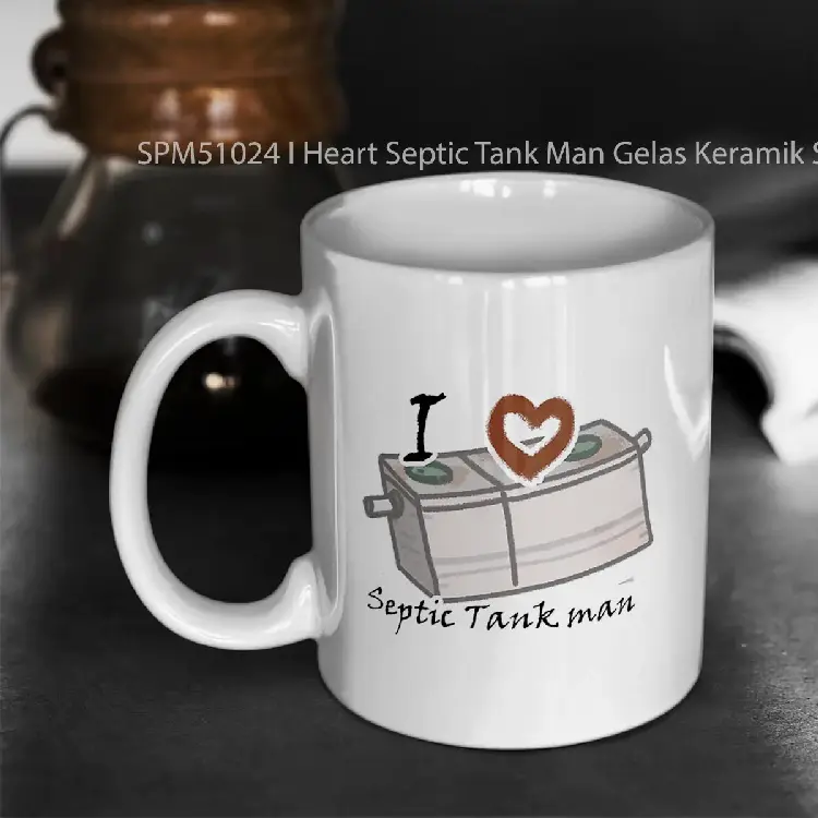 SPM51024 I Heart Septic Tank Man Gelas Keramik Supermug