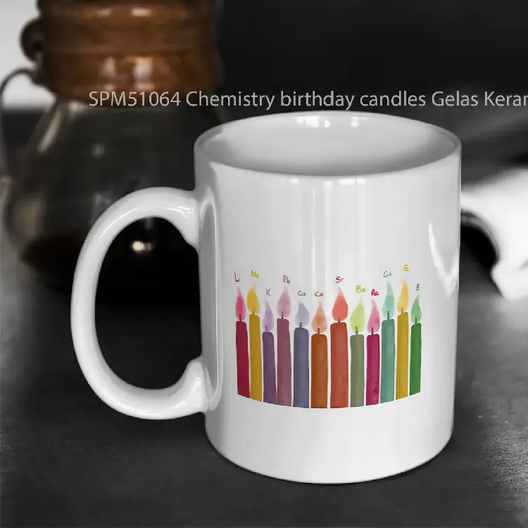 SPM51064 Chemistry birthday candles Gelas Keramik Supermug