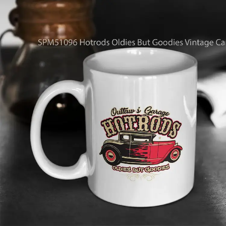 SPM51096 Hotrods Oldies But Goodies Vintage Car Gelas Keramik Supermug
