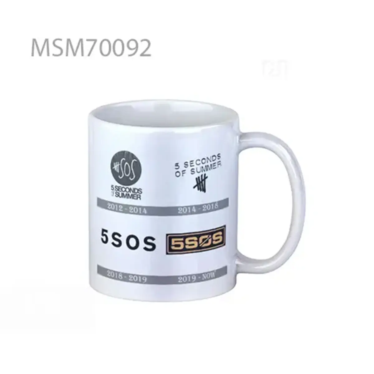 5sos evolution logo Super Mug