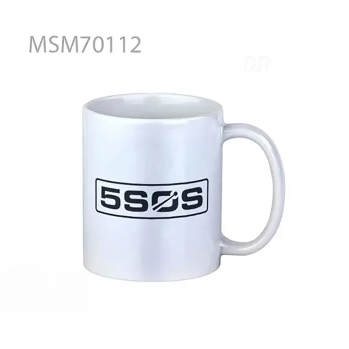 5sos new logo bw Super Mug