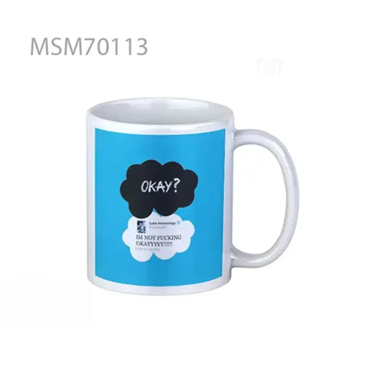 5sos okay luke Super Mug