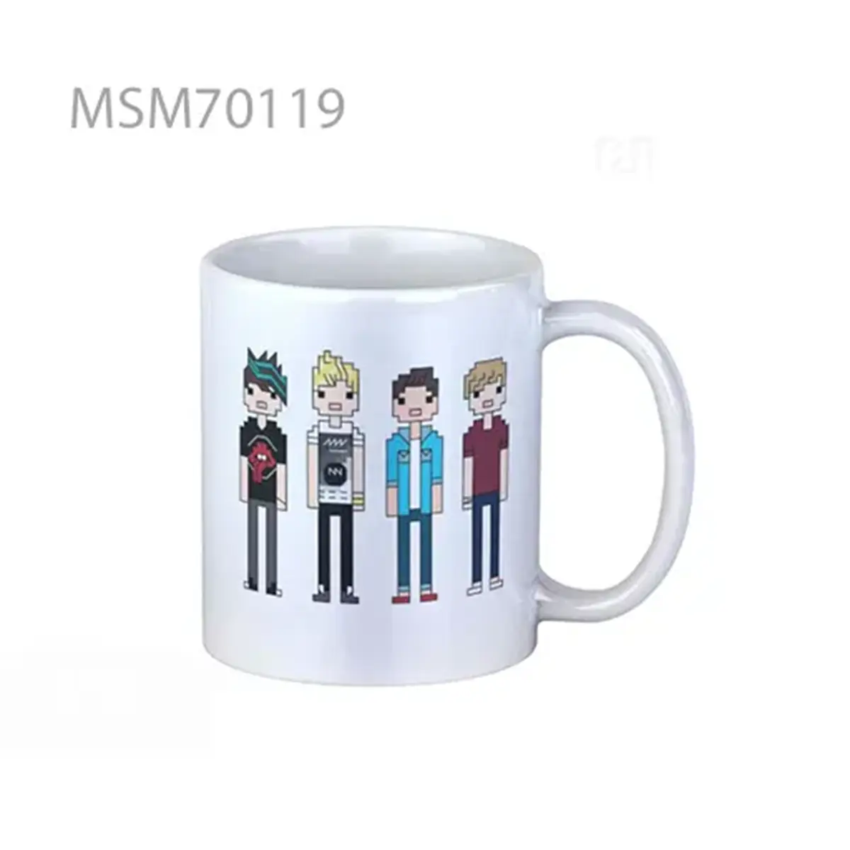 5sos Pixelated Super Mug