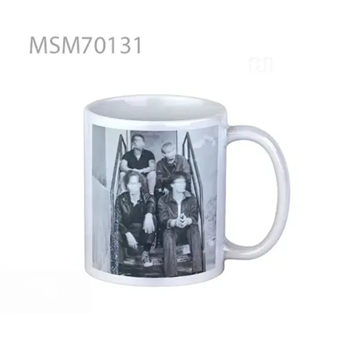 5sos sitting Super Mug