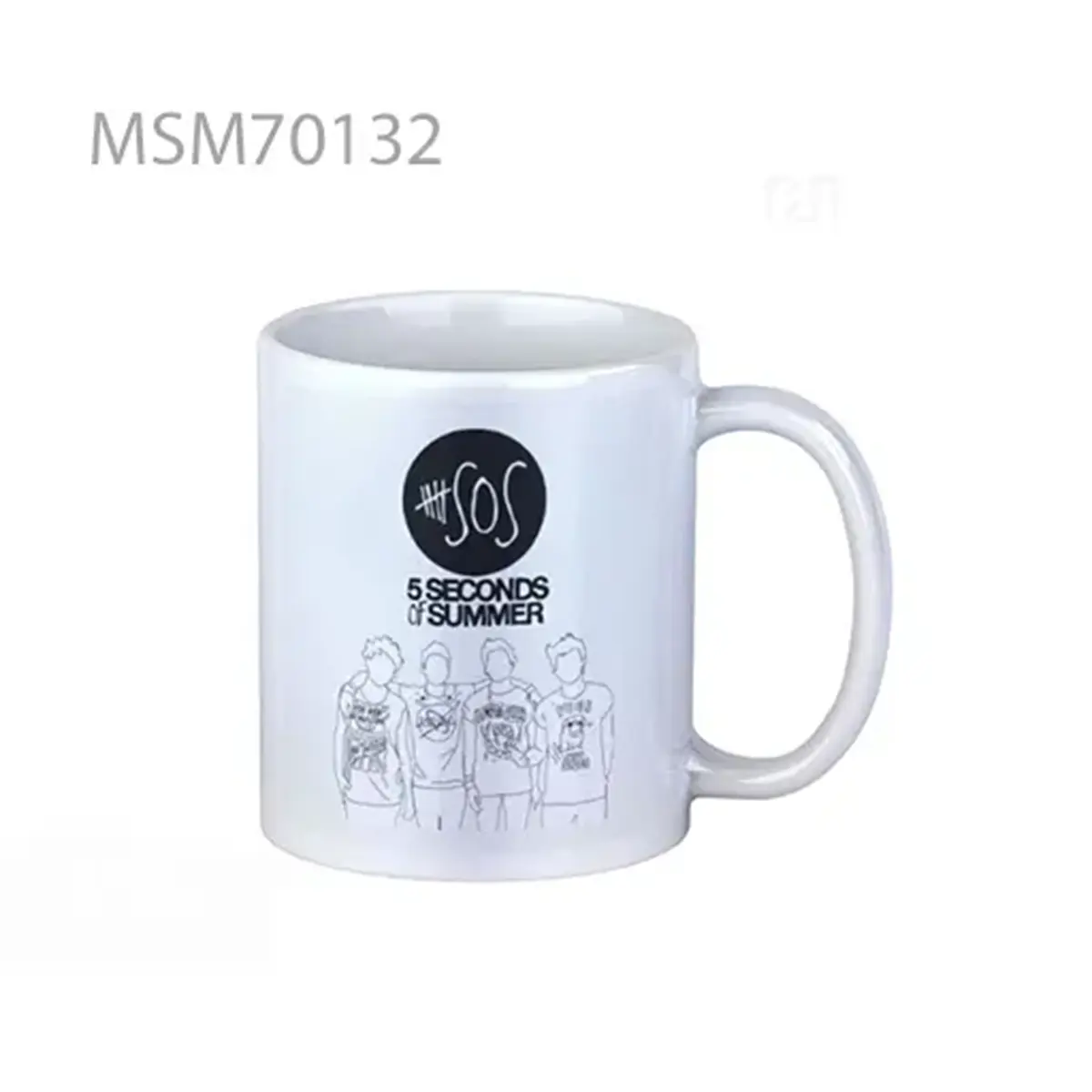 5sos sketch logo Super Mug