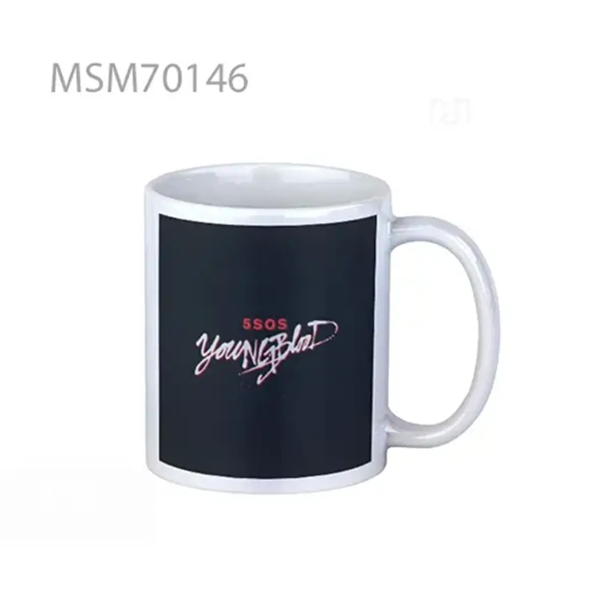 5sos youngblood lettering Super Mug