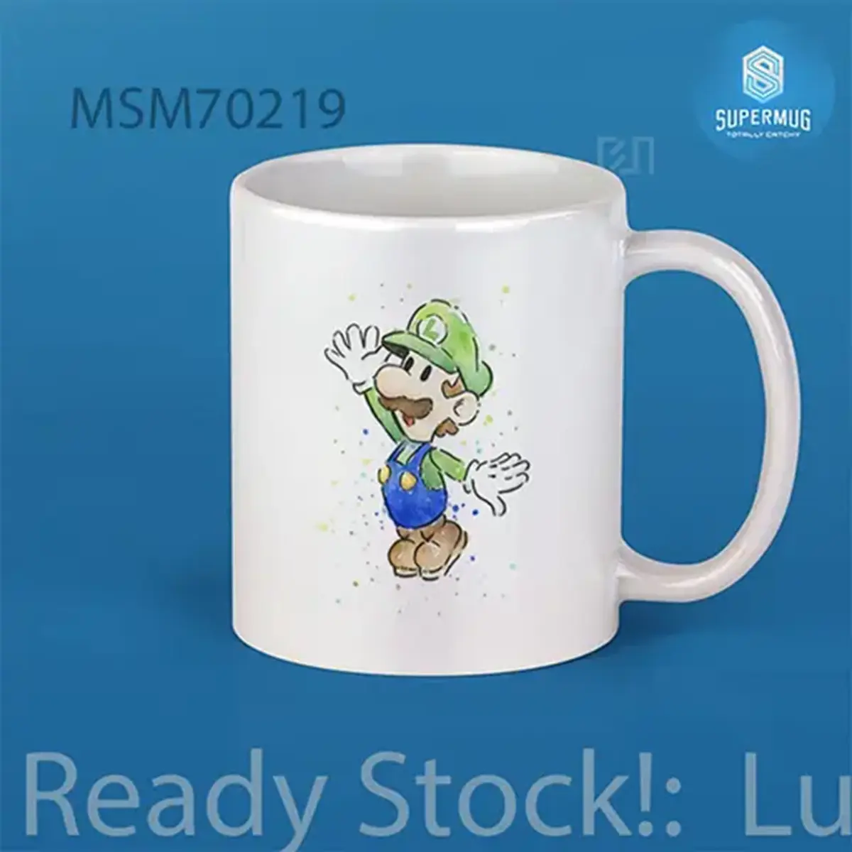 Luigi Watercolor SuperMario Super Mug