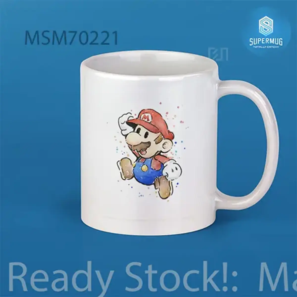 Mario Watercolor Fan Art SuperMario Super Mug