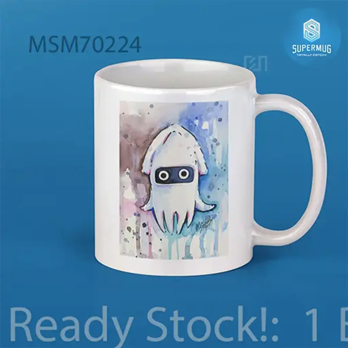 1 Blooper Watercolor Super Mug