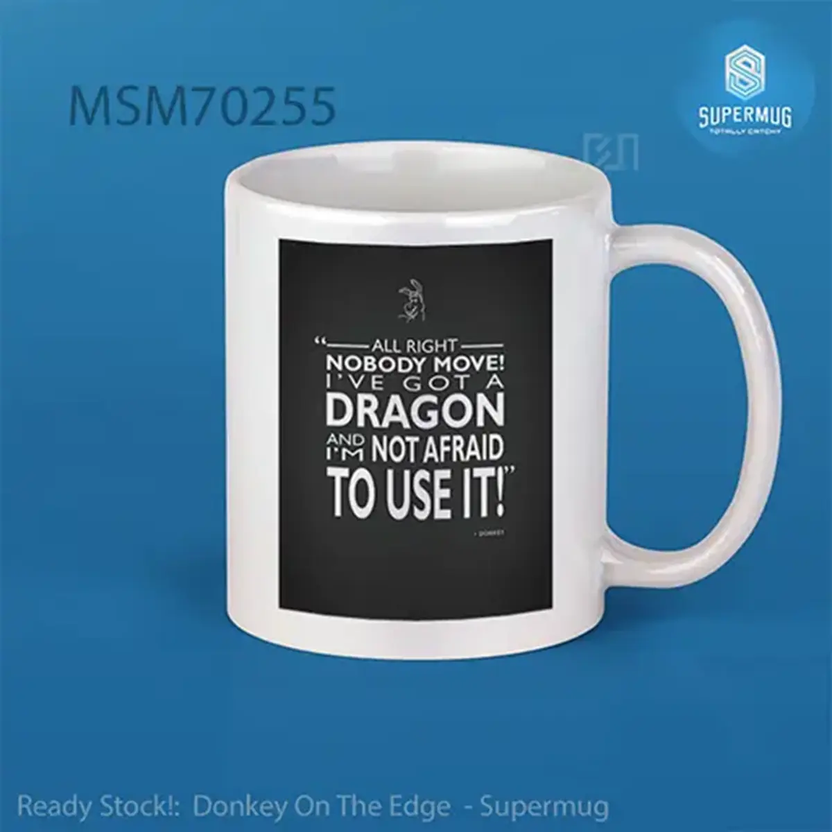Donkey On The Edge Super Mug