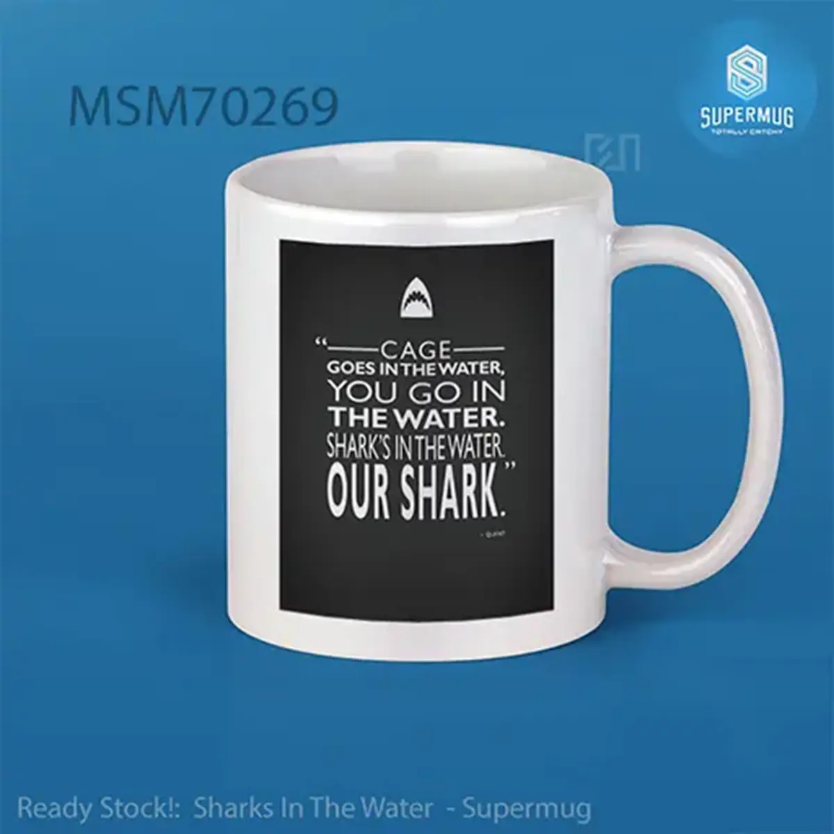 Sharks In The Water Super Mug