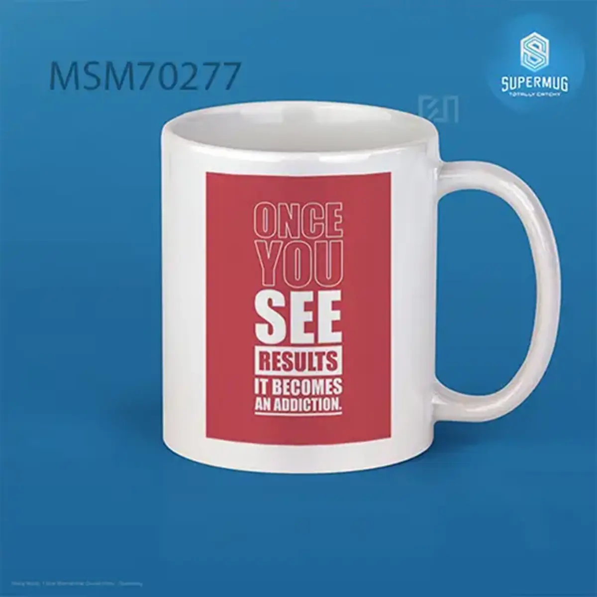 3 Gym Motivational Quotes Poster Super Mug