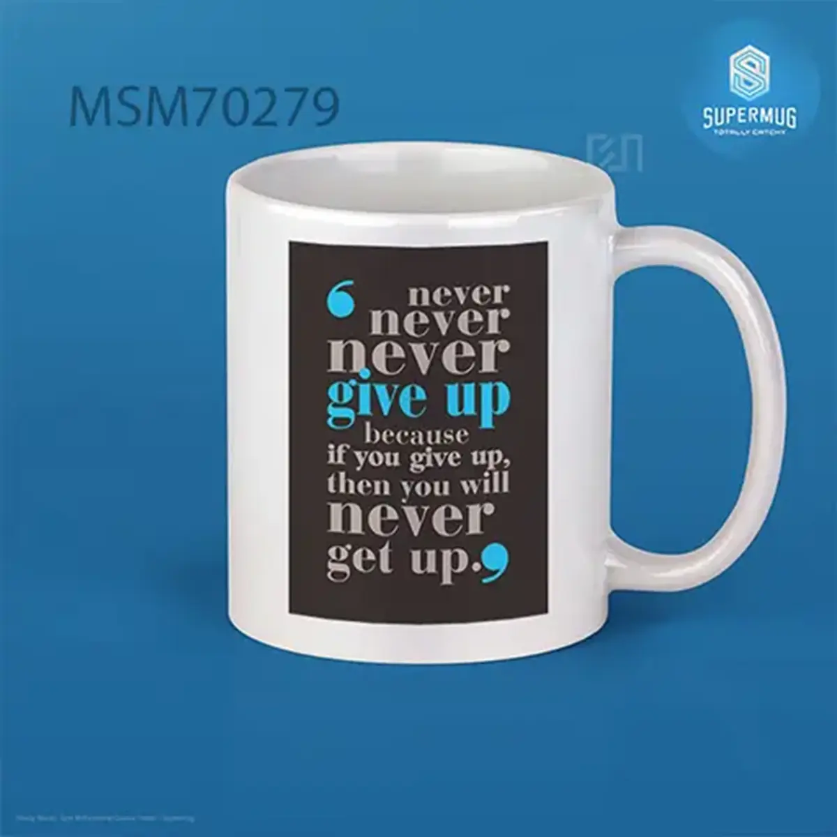 Gym Motivational Quotes Poster Super Mug