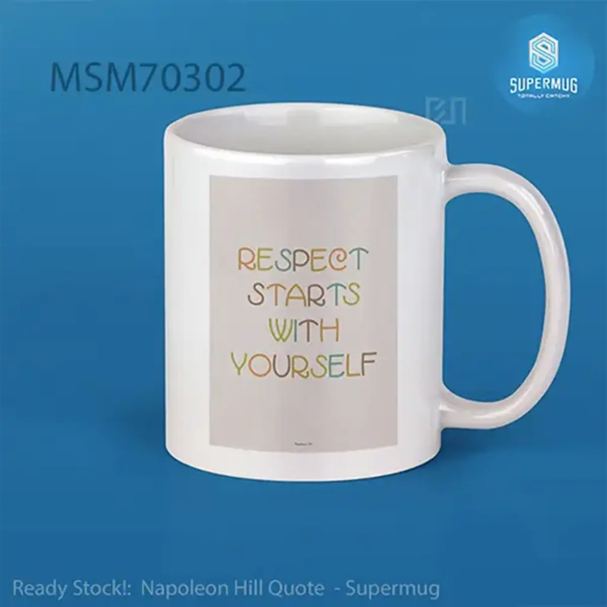 Napoleon Hill Quote Super Mug