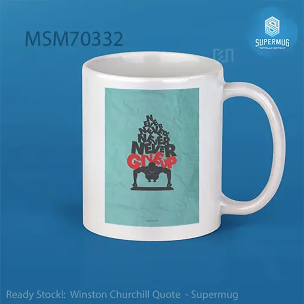 Winston Churchill Quote Super Mug