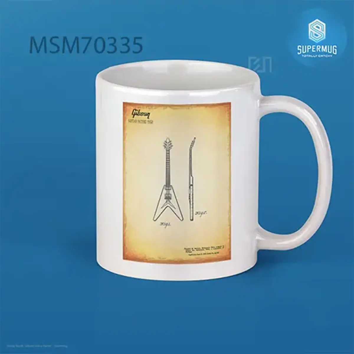 Gibson Guitar Patent Super Mug