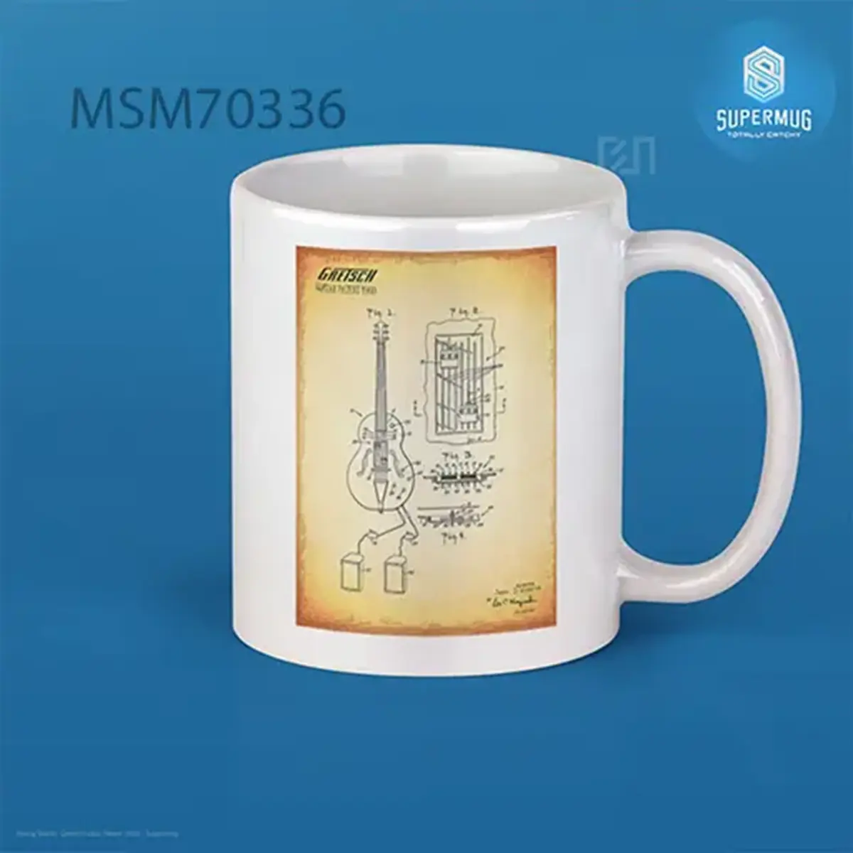 Gretch Guitar Patent 1960 Super Mug