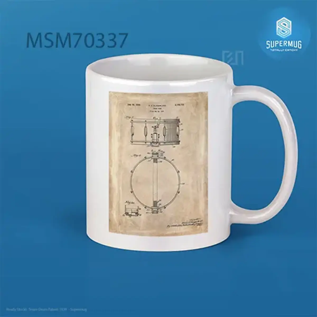 Snare Drum Patent 1939 Super Mug