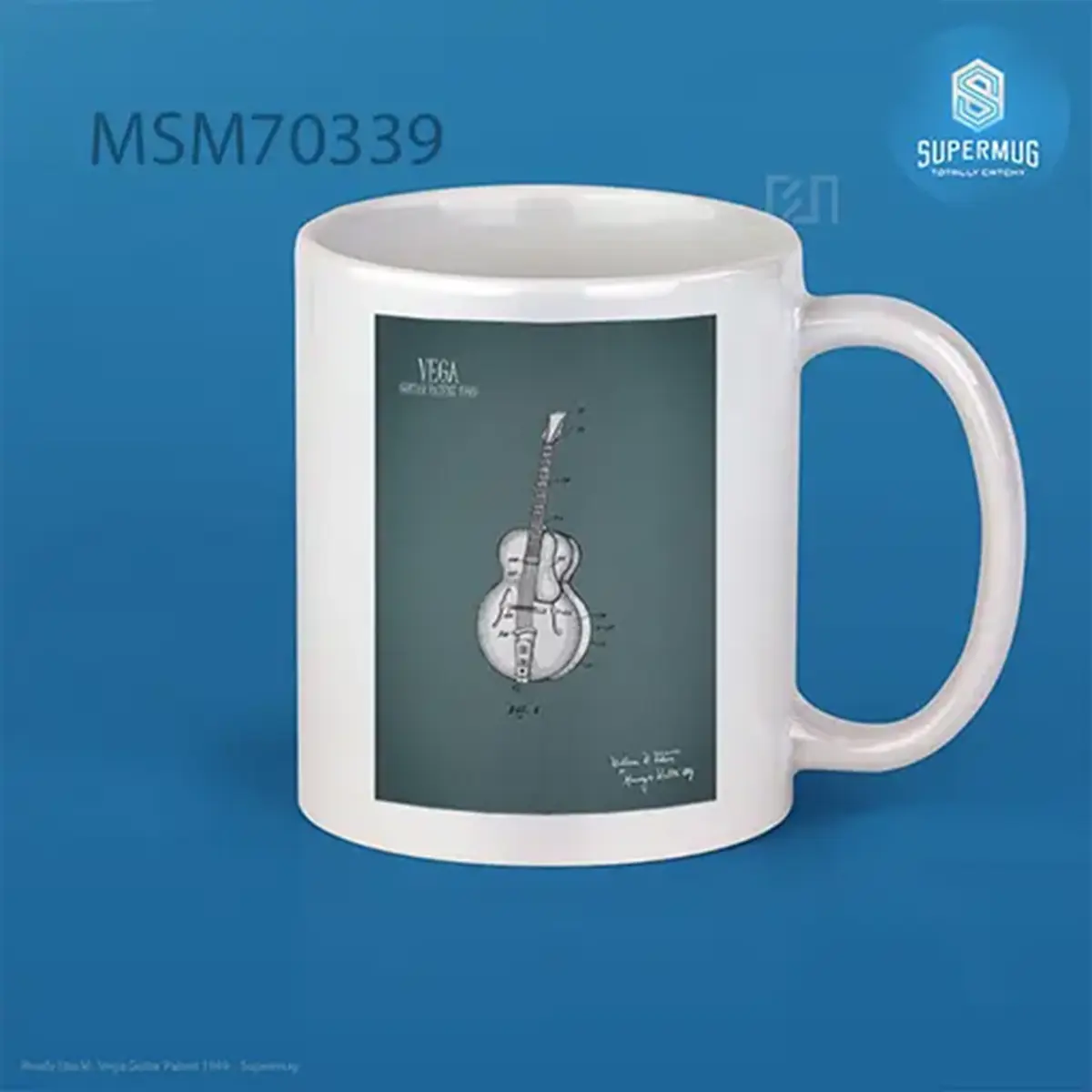 Vega Guitar Patent 1949 Super Mug