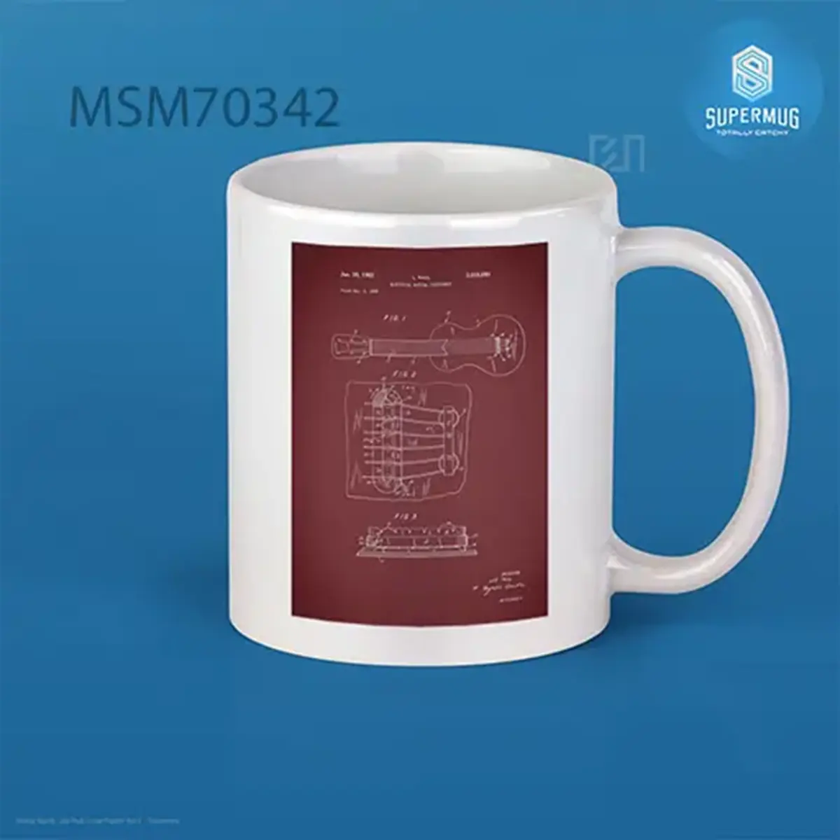 Les Paul Guitar Patent 1962 Super Mug