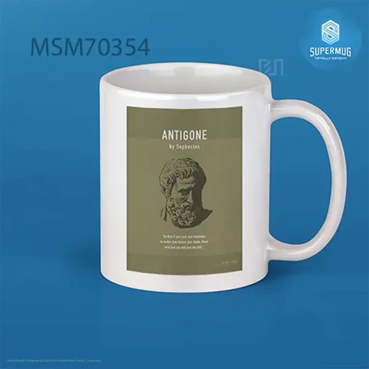 Antigone By Sophocles Greatest Book Series Super Mug