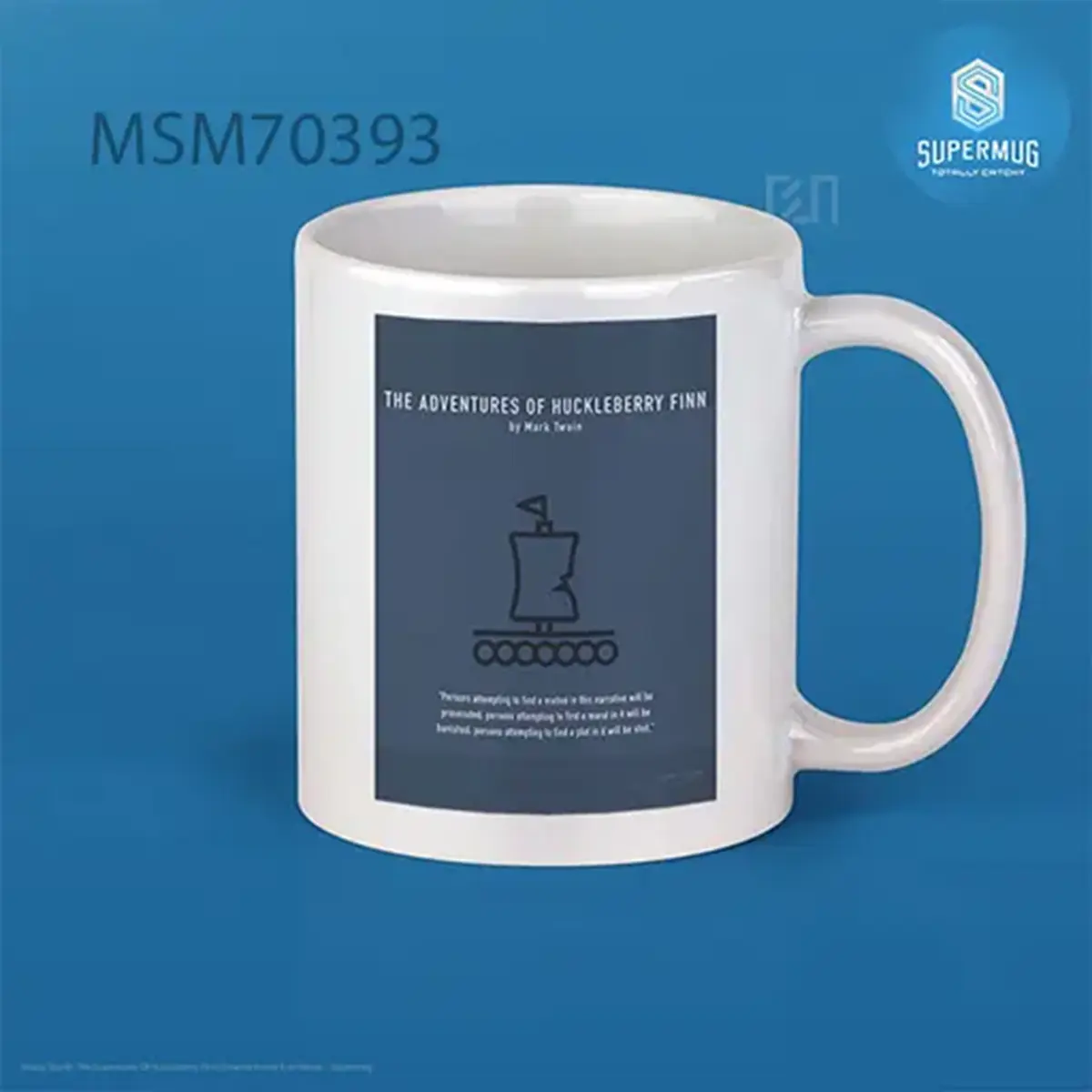 The Adventures Of Huckleberry Finn Greatest Books Ever Series Super Mug