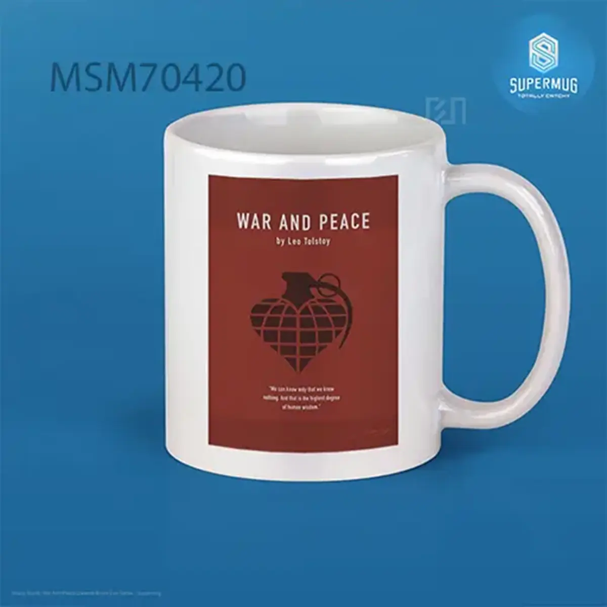 War And Peace Greatest Books Ever Series Super Mug