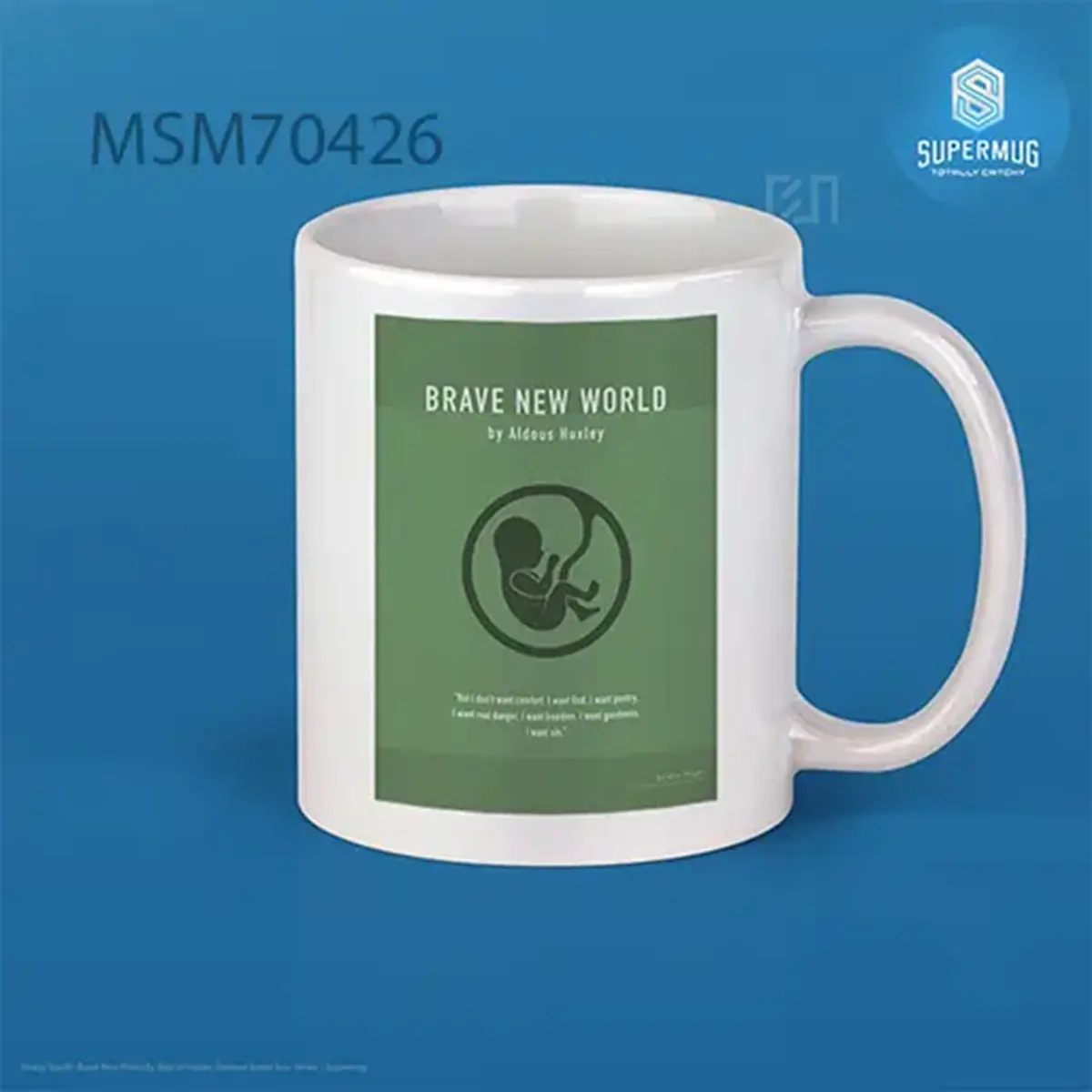 Brave New World By Aldous Huxley Greatest Books Ever Series Super Mug