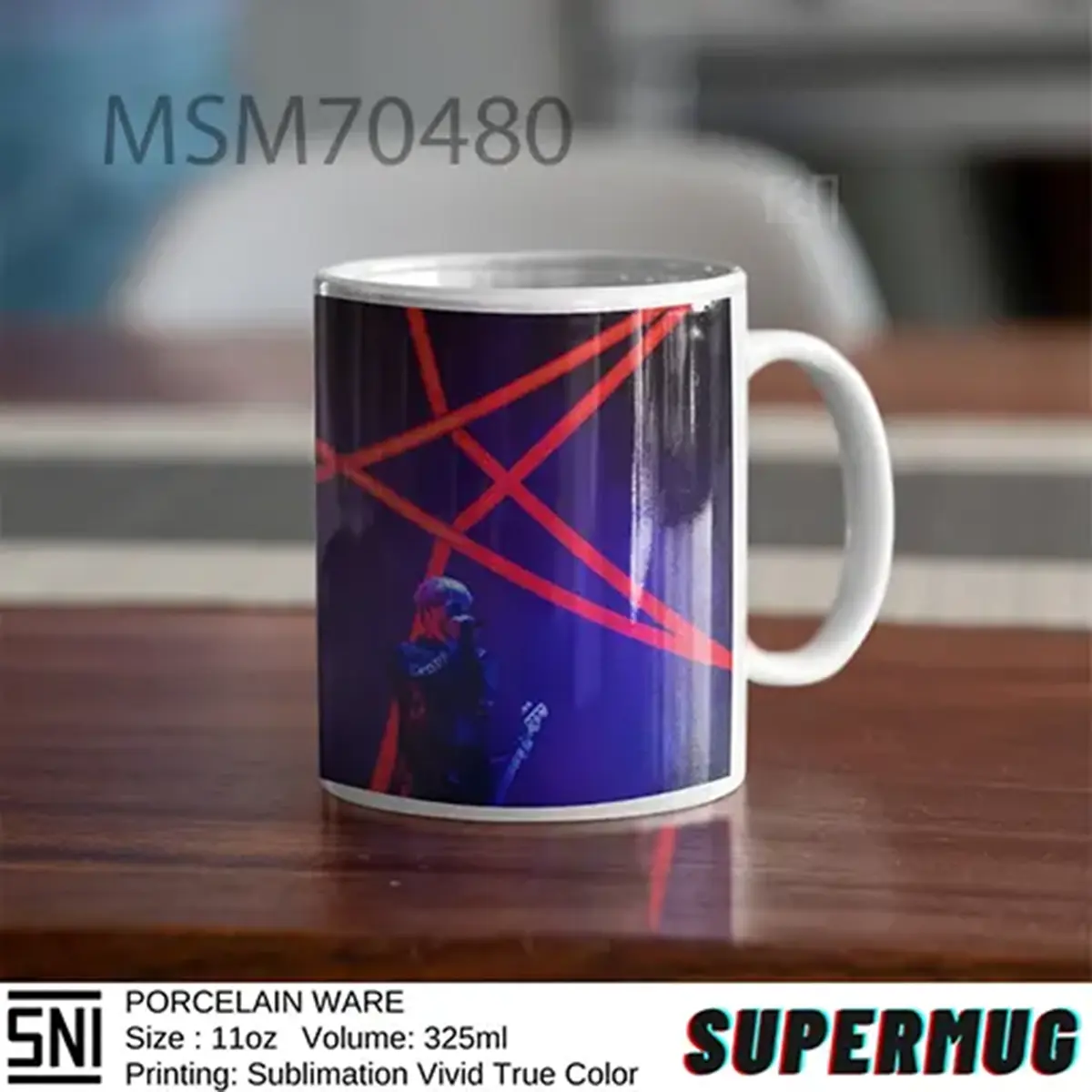 Desain Oliver Sykes Stage Bring Me The Horizon Super Mug