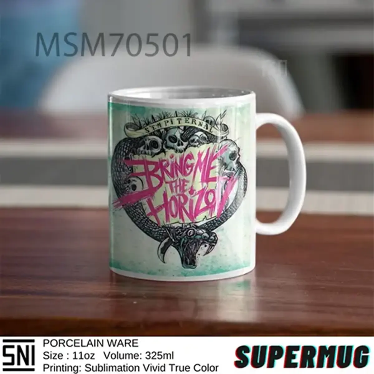 Sempiternal Skull BMTH Super Mug