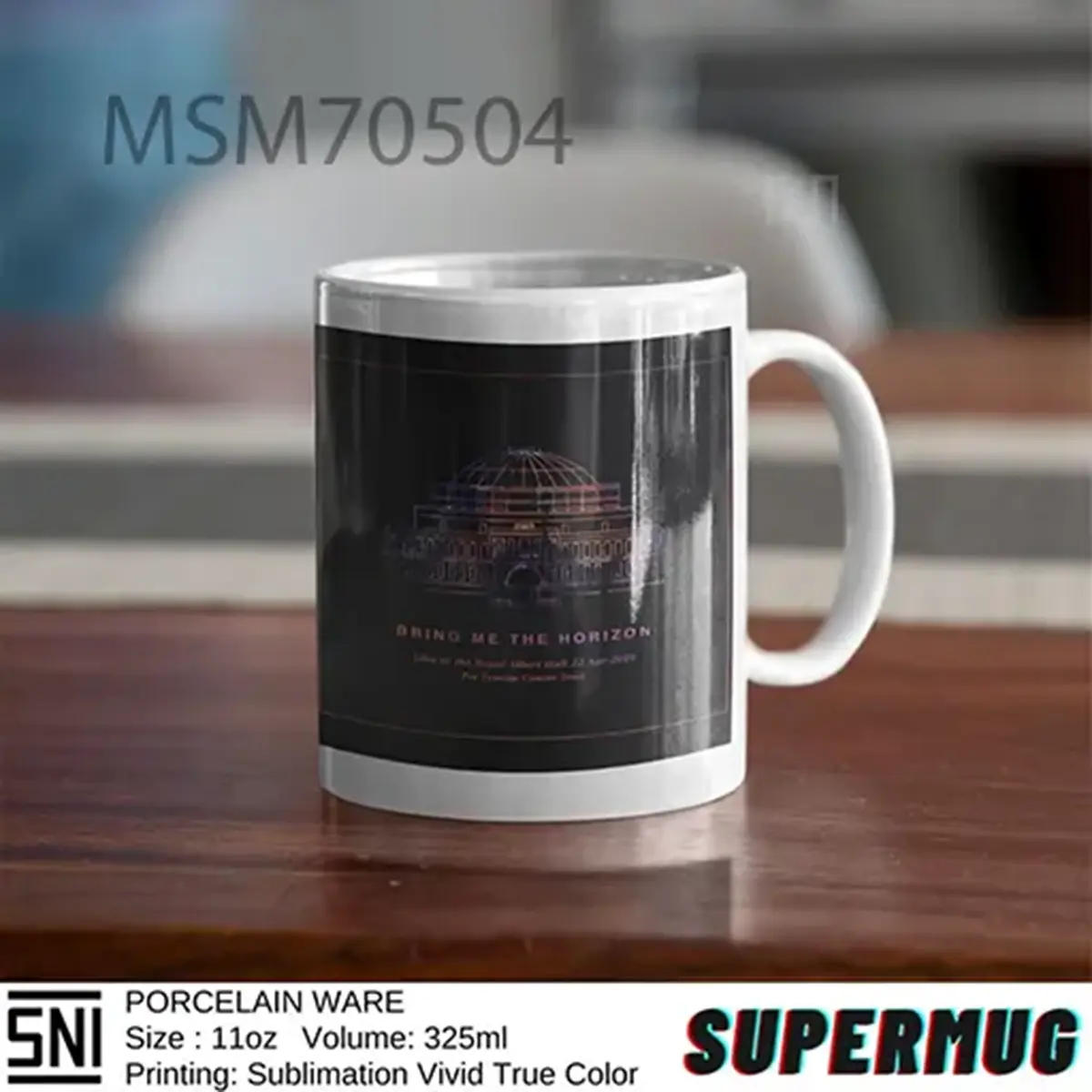 Porselen Royal Albert Hall BMTH Super Mug