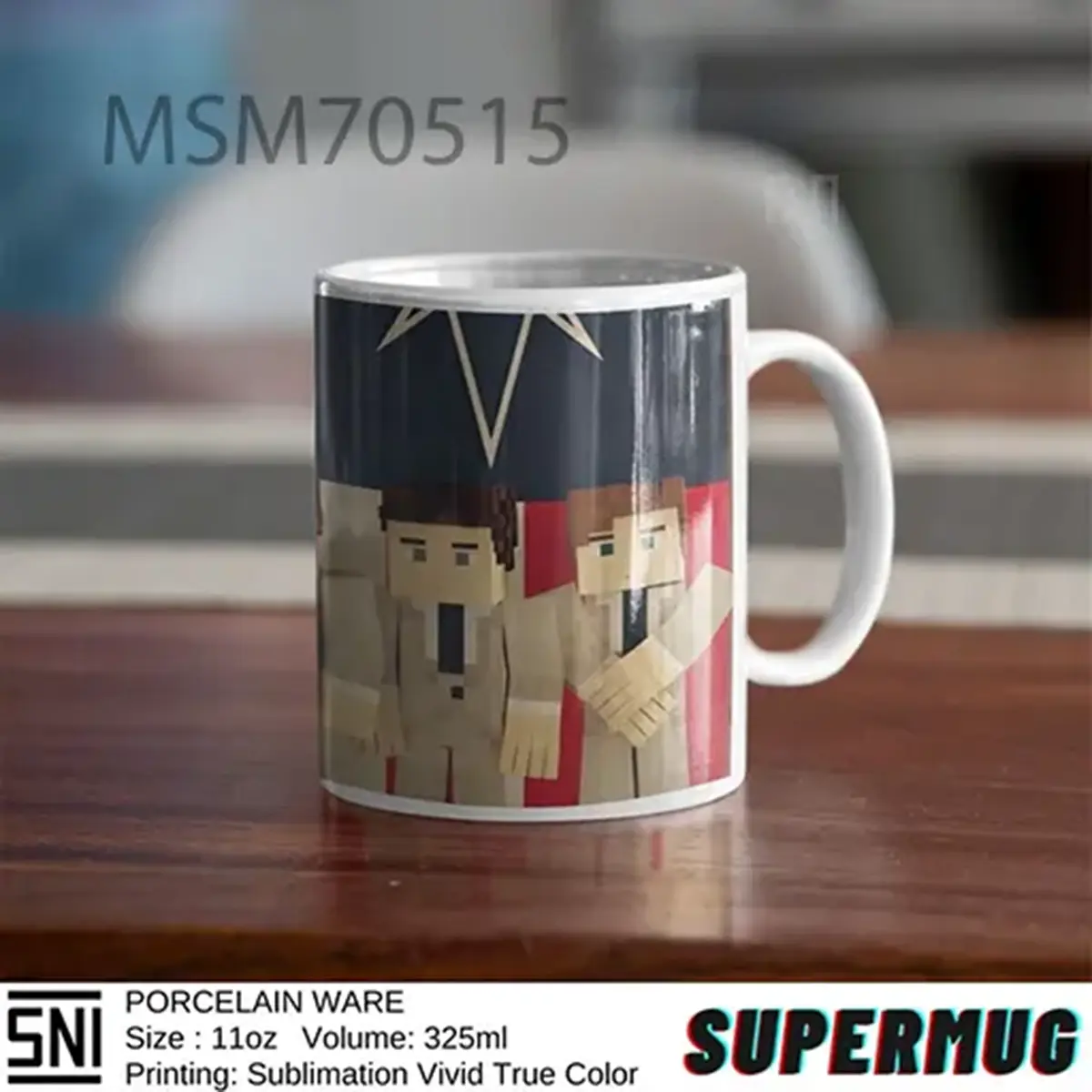 Porselen Minecraft Drown Bring Me THe Horizon Super Mug