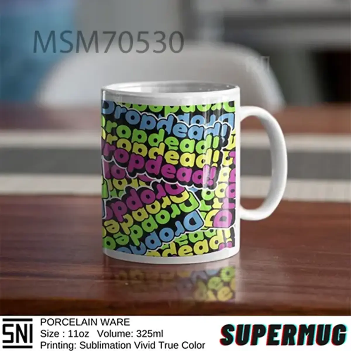 SNI Dropdead Colorful Bring Me The Horizon Super Mug