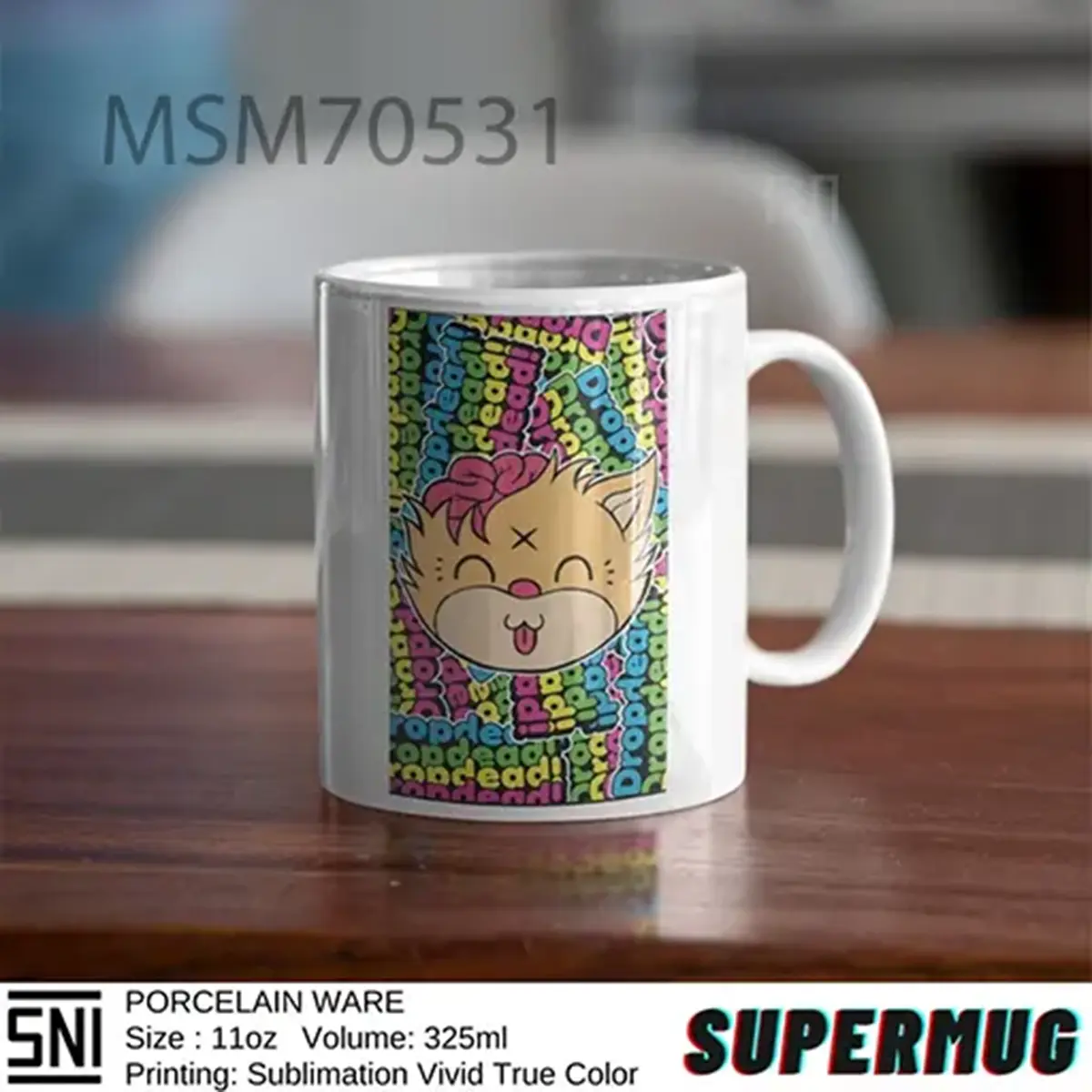 Merchandise Cute Cat Dropdead Bring Me The Horizon Super Mug