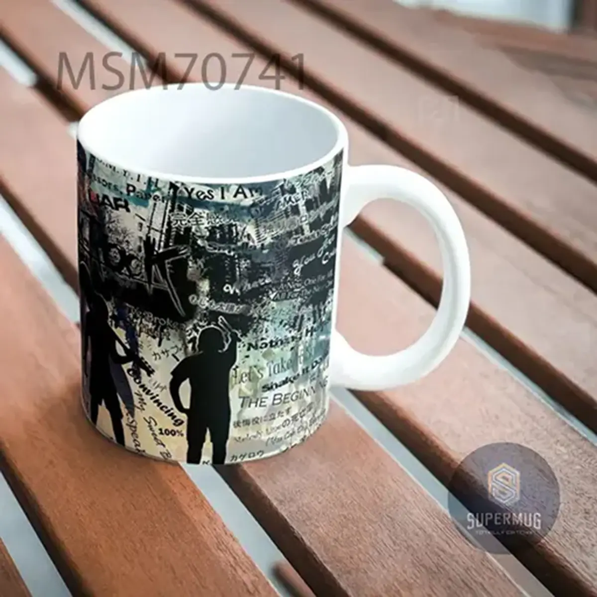 Desain One Ok Rock Discography Silhouettes Super Mug