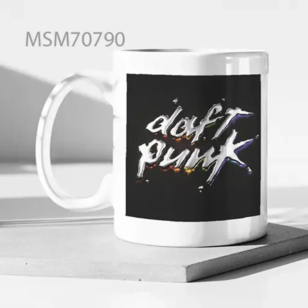 Rock Band Daft Punk Logo Super Mug