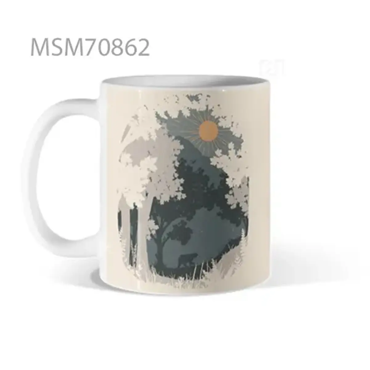 Forest Moon Nightscape Mug