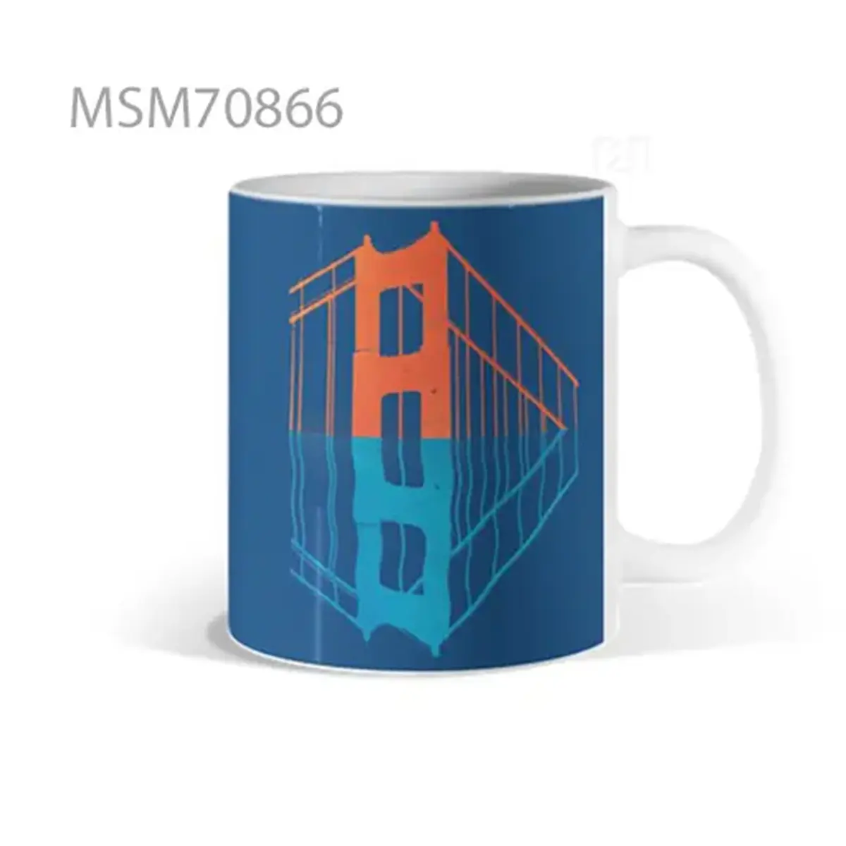 City Bridge Horizon White Mug