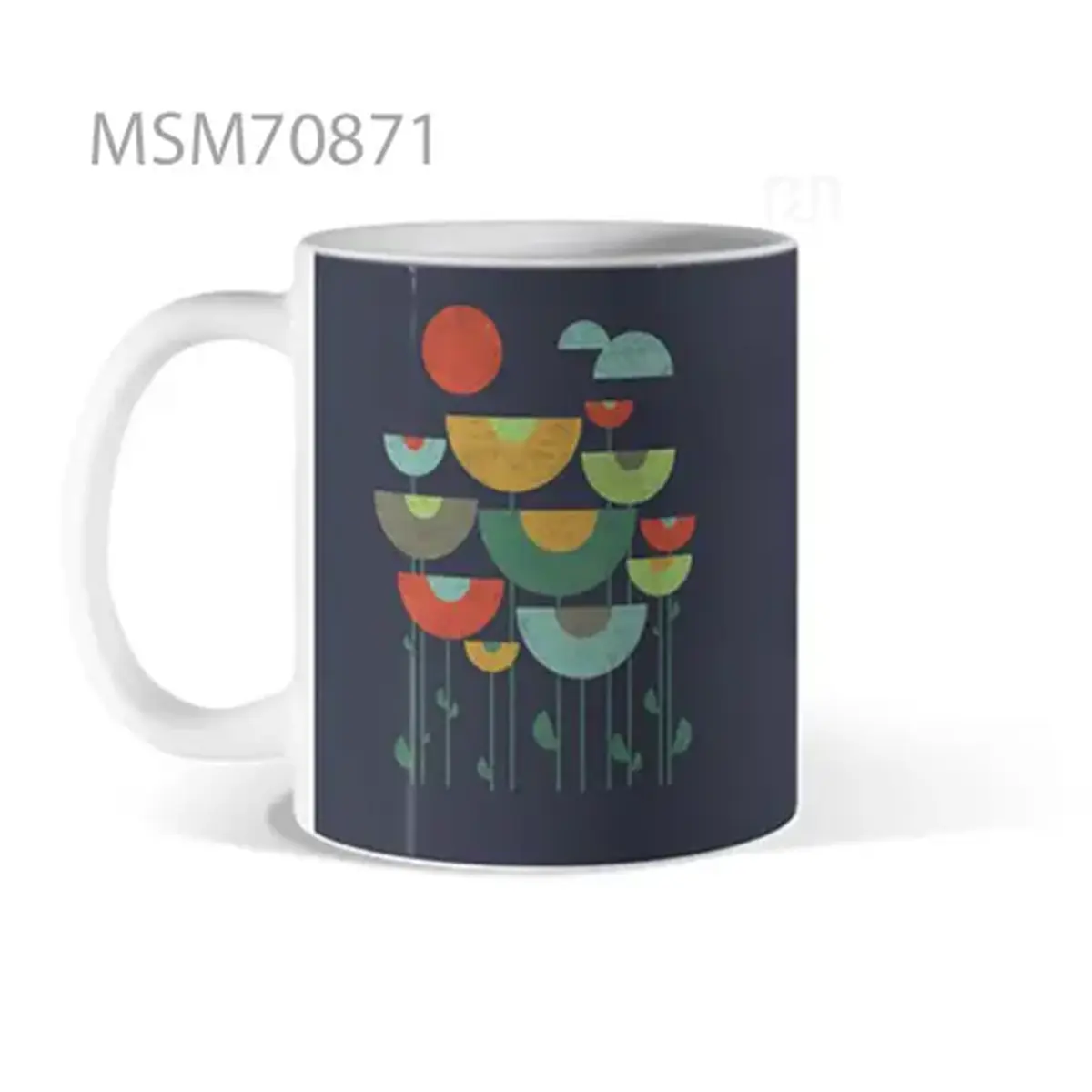 Stacked Spectrum Semi-Circles Mug